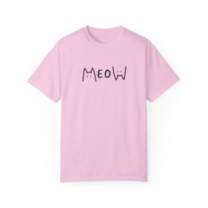 Meow_Unisex Garment-Dyed T-shirt