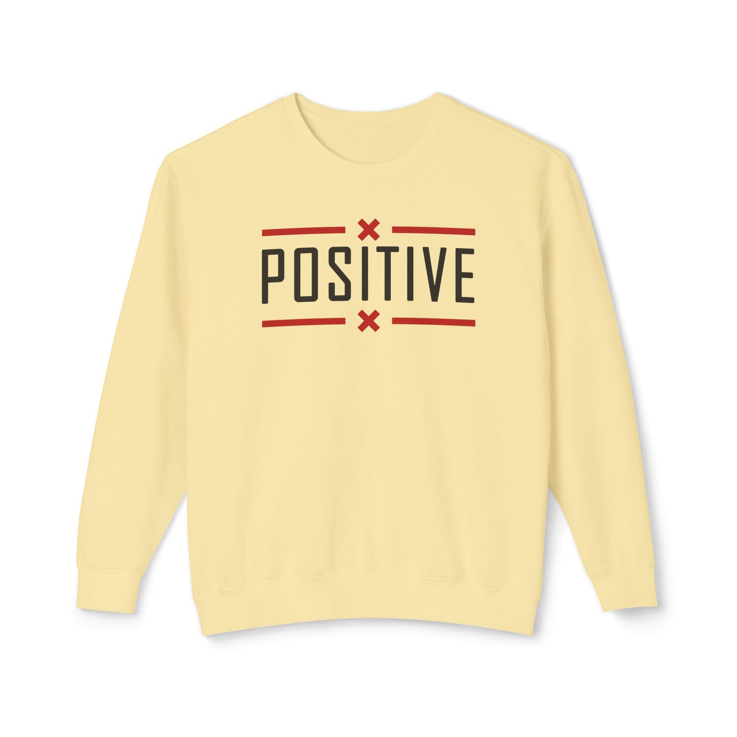 Positive_Unisex Lightweight Crewneck Sweatshirt