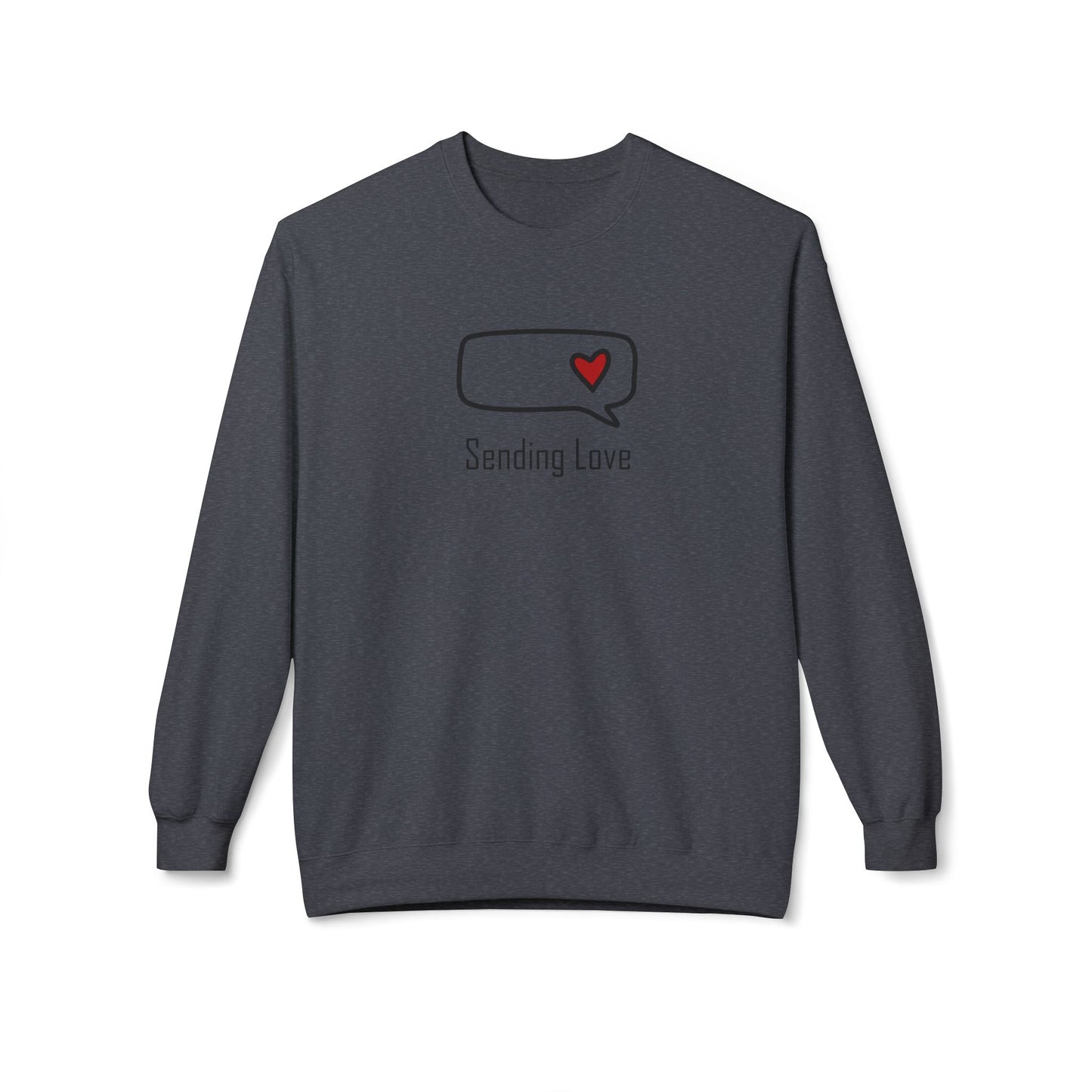 Sending Love_Unisex Midweight Softstyle Fleece Crewneck Sweatshirt