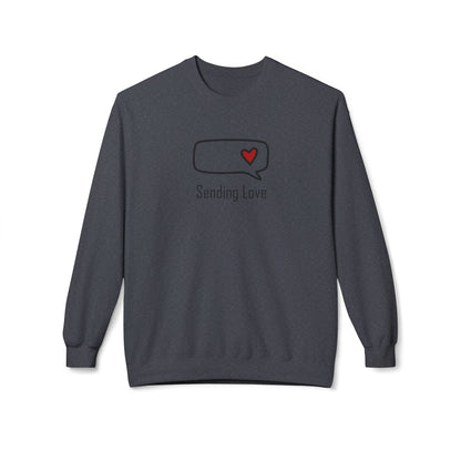 Sending Love_Unisex Midweight Softstyle Fleece Crewneck Sweatshirt