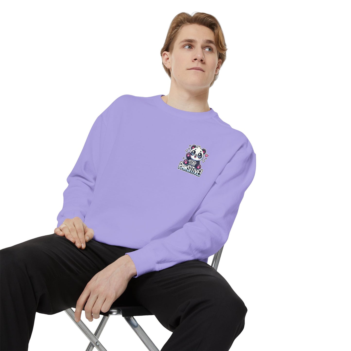 Pawsitive | Unisex Garment-Dyed Sweatshirt