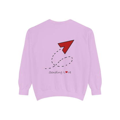 Sending Love | Unisex Garment-Dyed Sweatshirt
