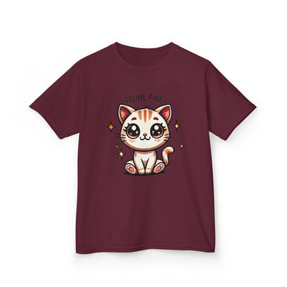 Feline Fine | Kids Heavy Cotton™ Tee