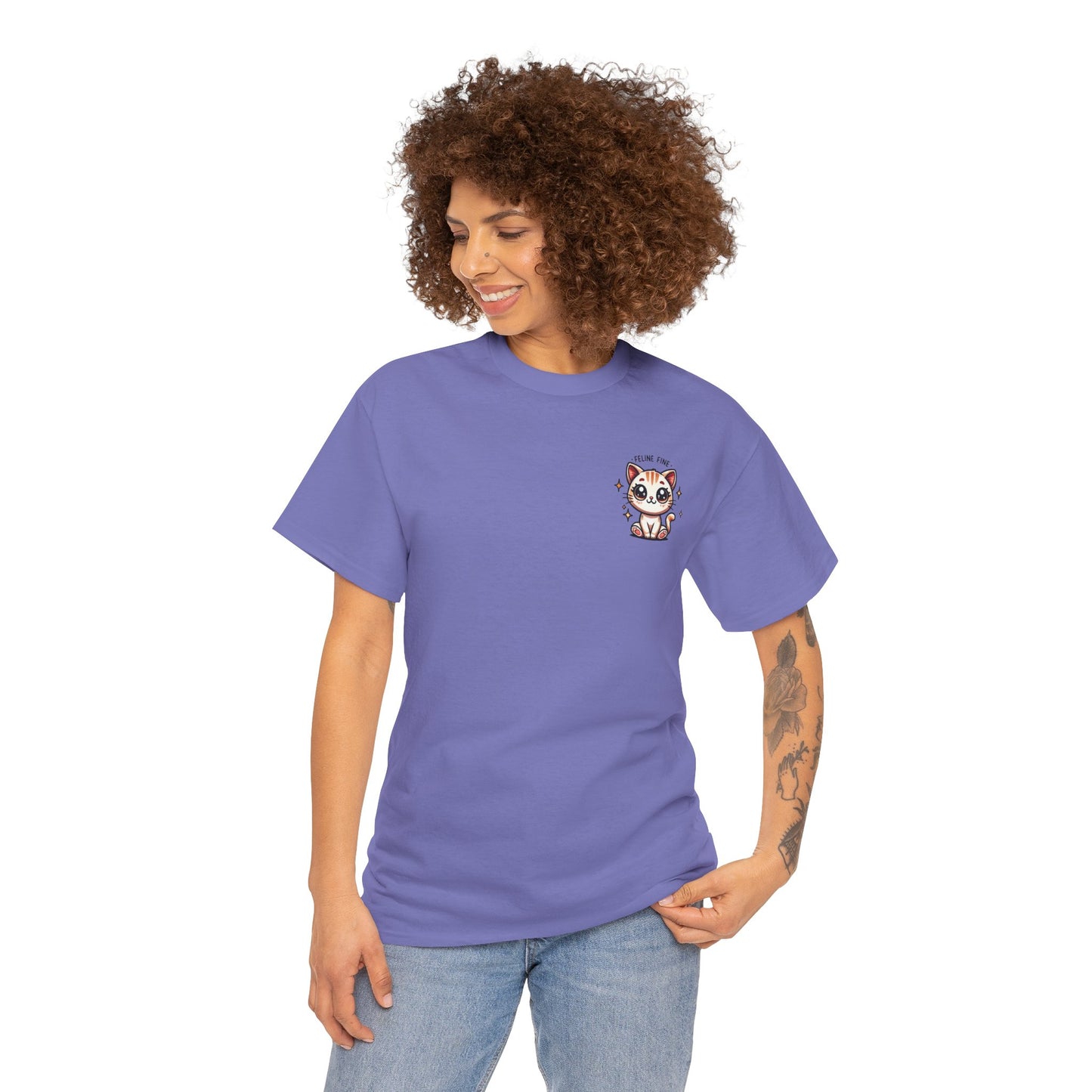 Feline Fine | Unisex Heavy Cotton Tee
