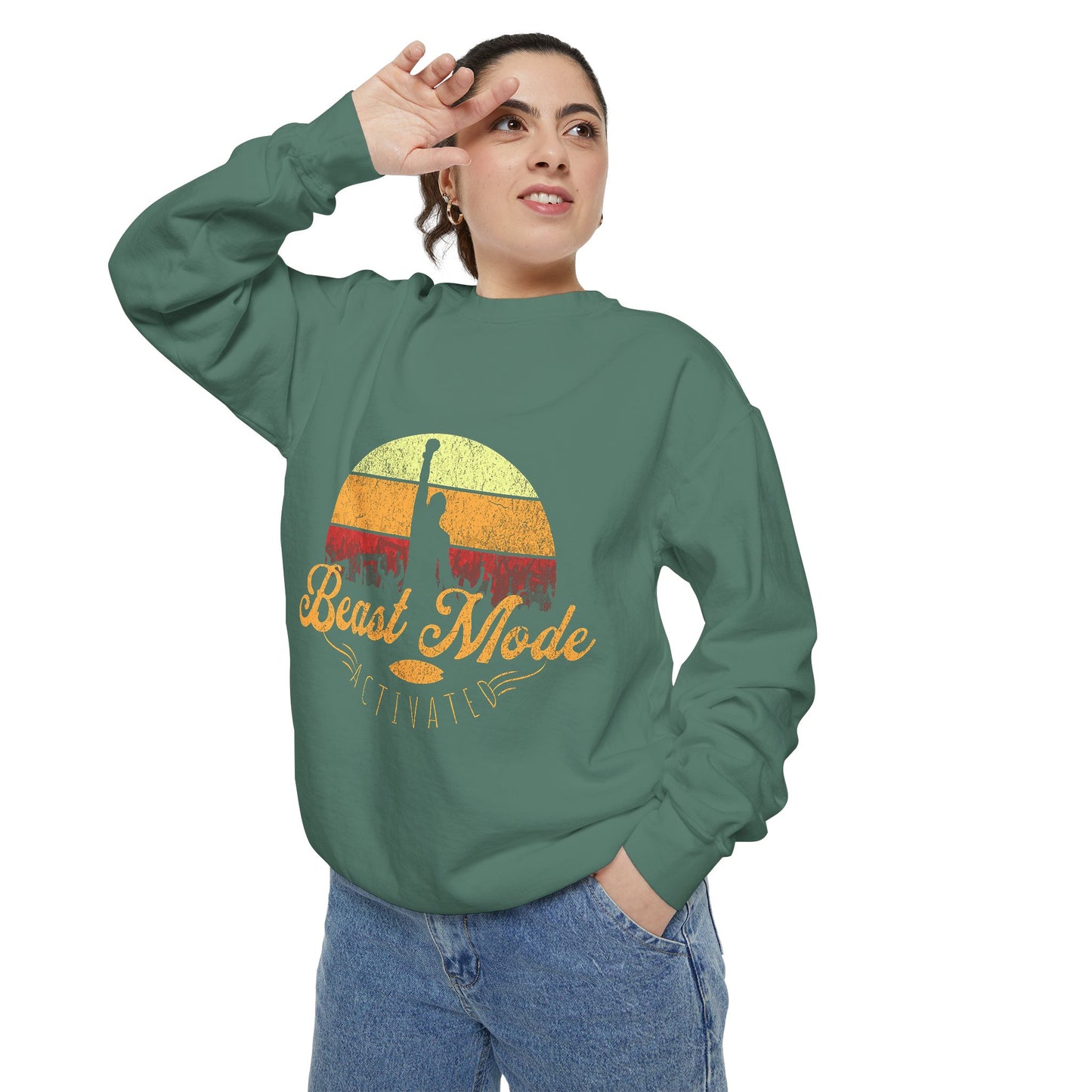 Beast Mode Activated | Unisex Garment-Dyed Sweatshirt