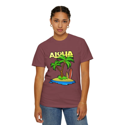ALOHA | Unisex Garment-Dyed T-shirt