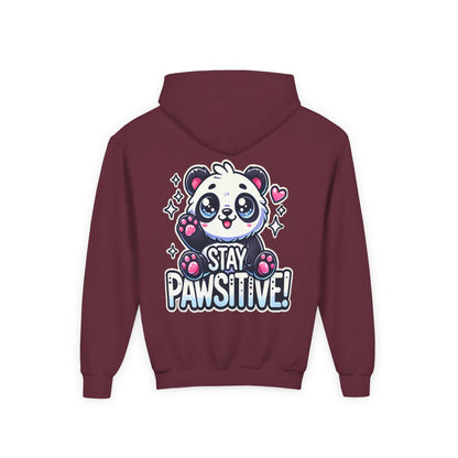 Pawsitive | Youth Heavy Blend Hooded Sweatshirt