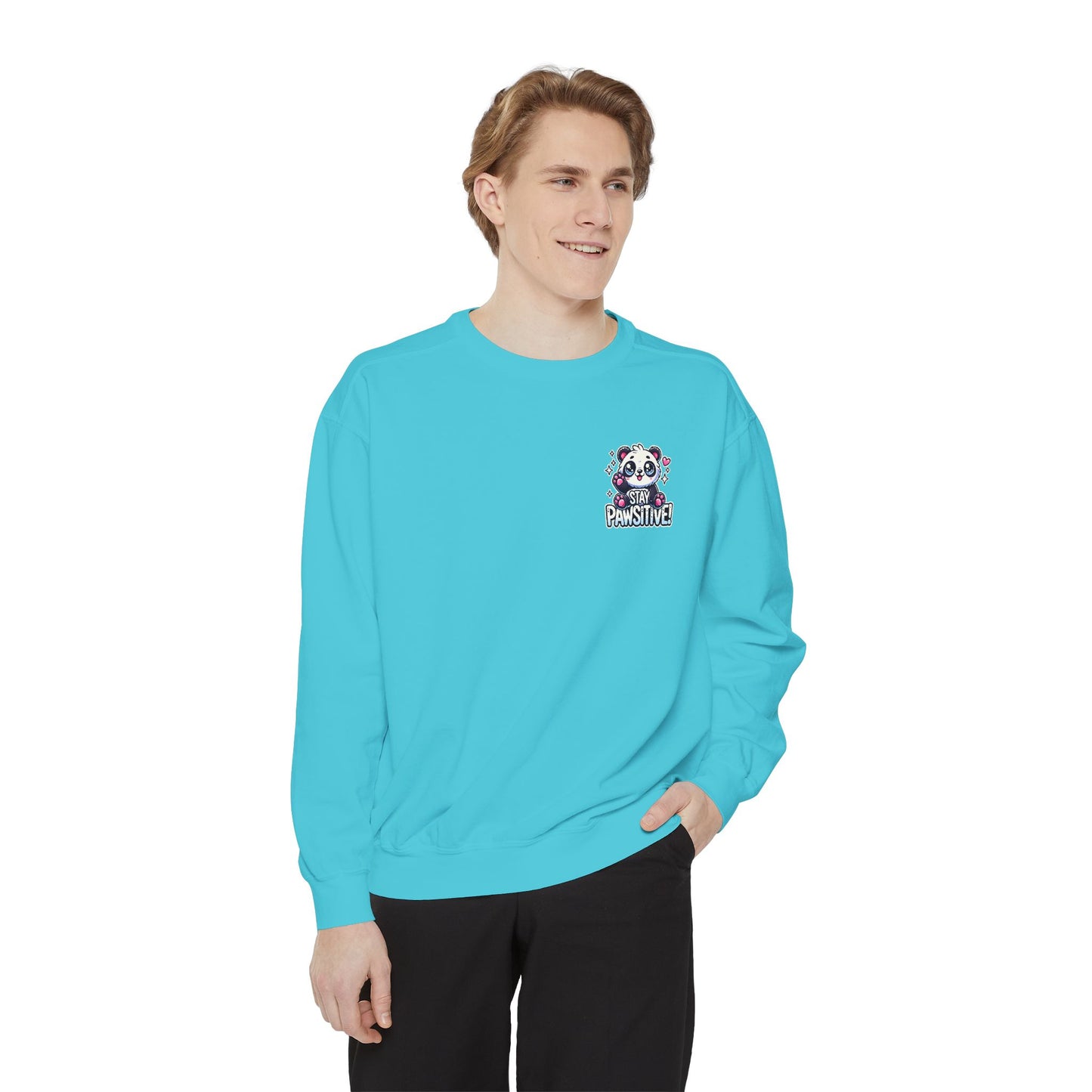 Pawsitive | Unisex Garment-Dyed Sweatshirt