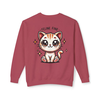 Feline Fine | Unisex Lightweight Crewneck Sweatshirt