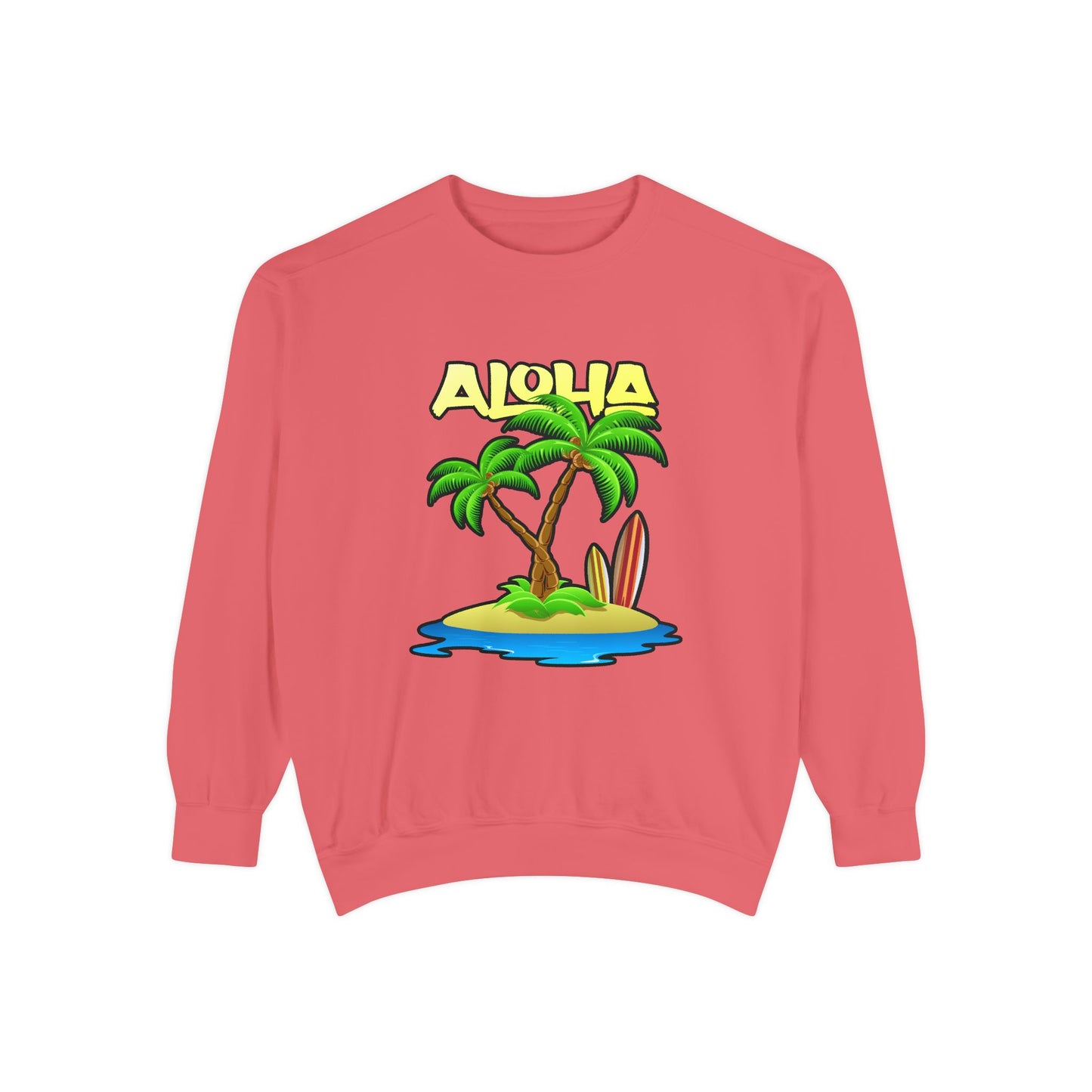 ALOHA | Unisex Garment-Dyed Sweatshirt