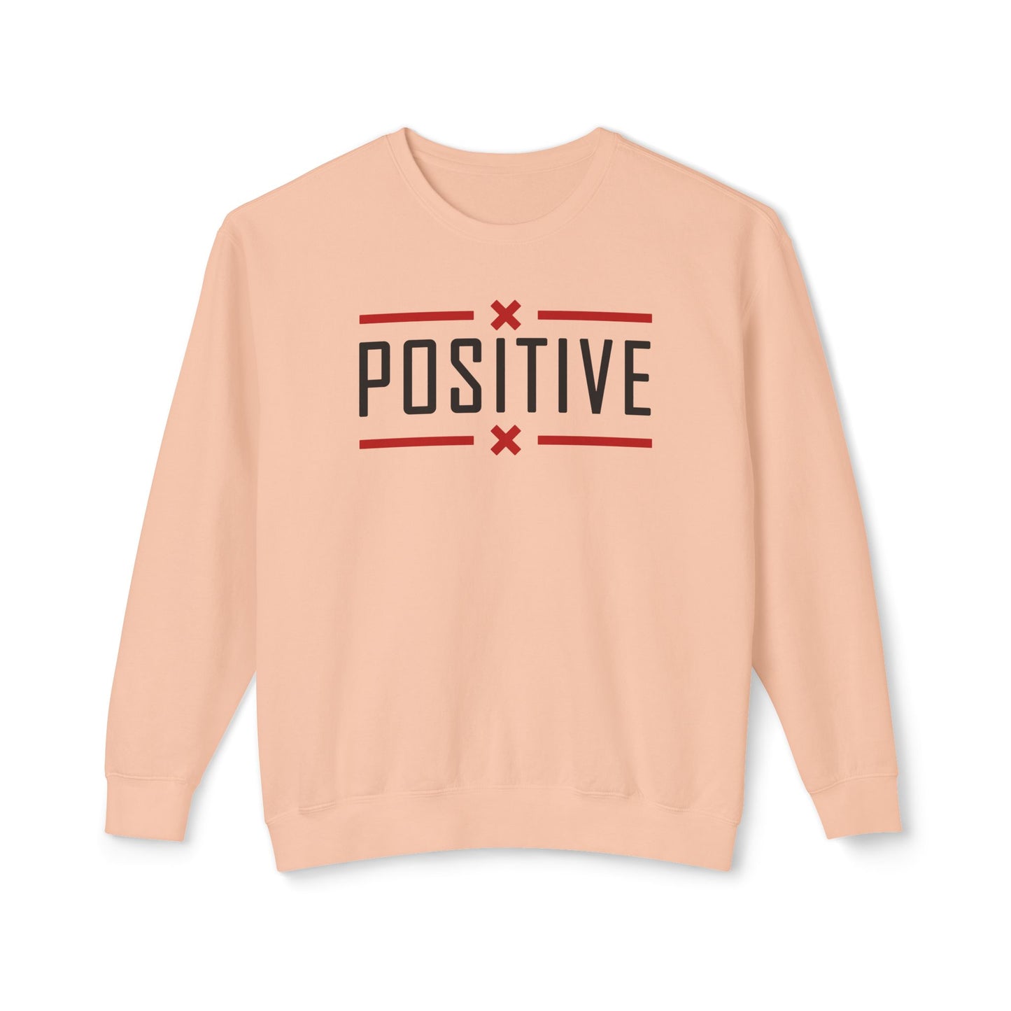 Positive_Unisex Lightweight Crewneck Sweatshirt