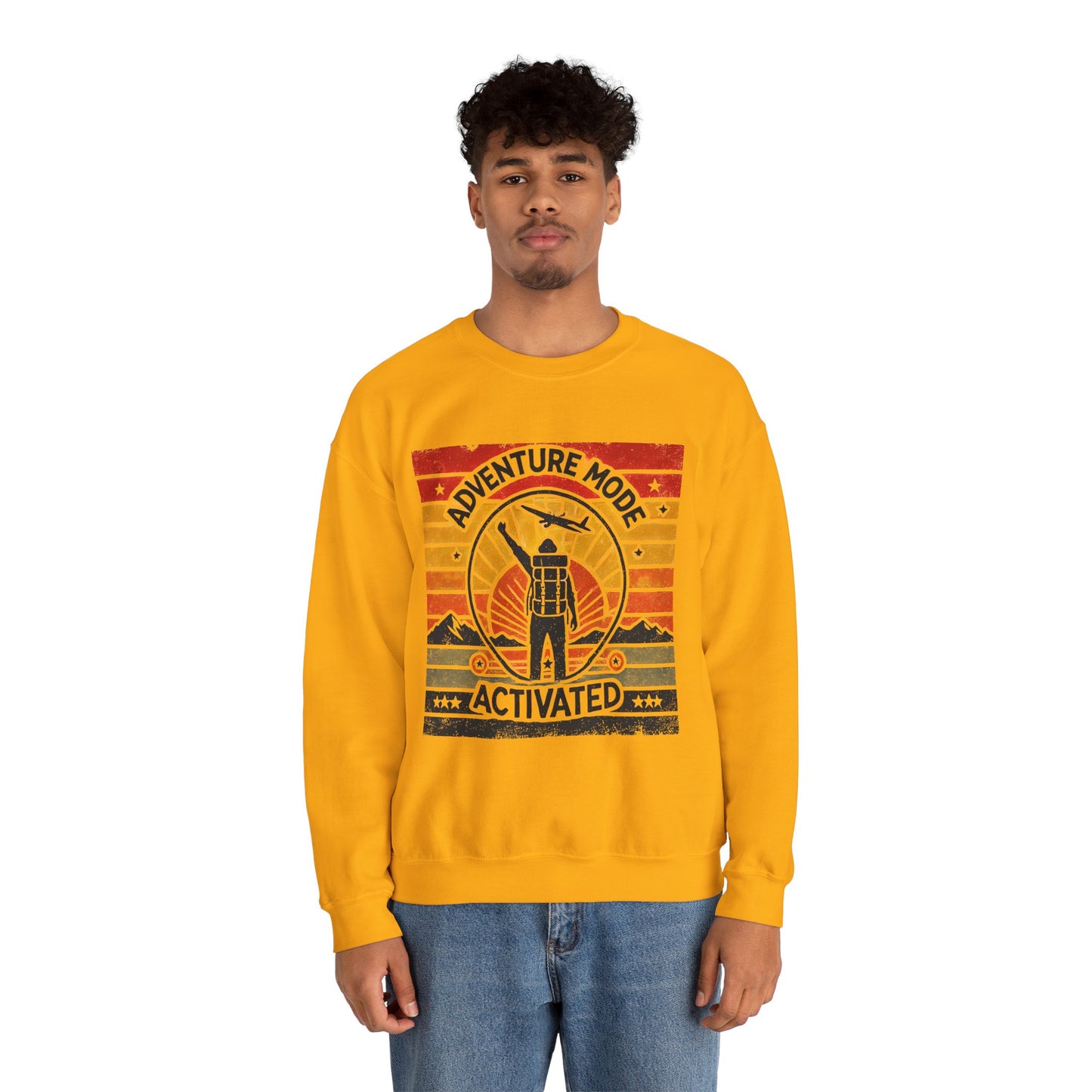 Adventure Mode Activated | Unisex Heavy Blend™ Crewneck Sweatshirt