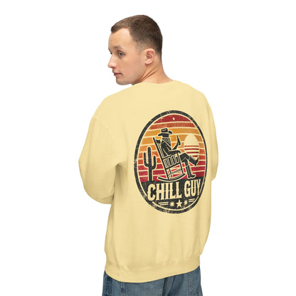 Chill Cowboy | Unisex Lightweight Crewneck Sweatshirt