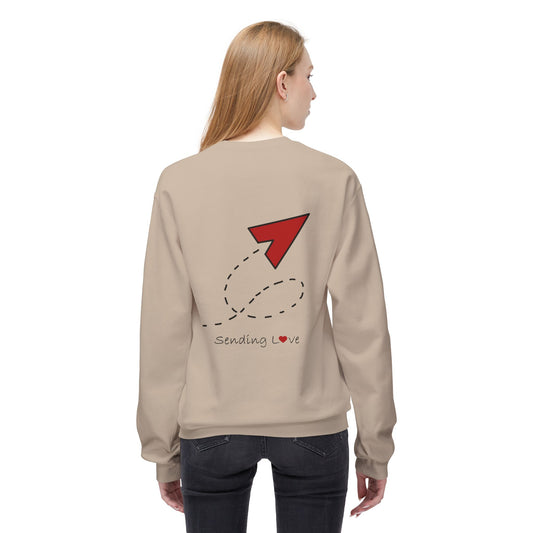 Sending Love | Unisex Midweight Softstyle Fleece Crewneck Sweatshirt