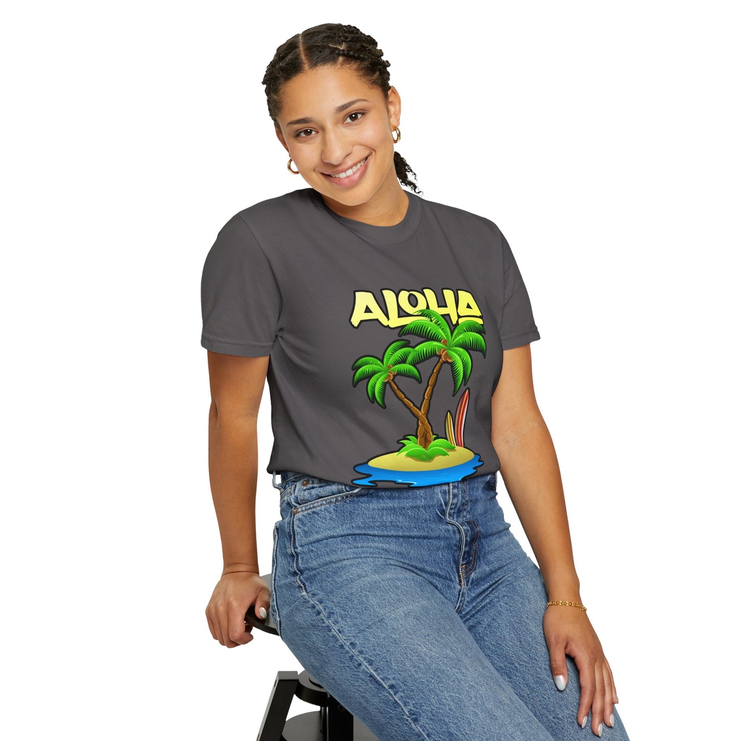 ALOHA | Unisex Garment-Dyed T-shirt