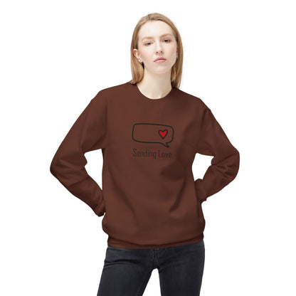 Sending Love_Unisex Midweight Softstyle Fleece Crewneck Sweatshirt