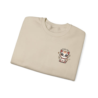 Feline Fine | Unisex Heavy Blend™ Crewneck Sweatshirt