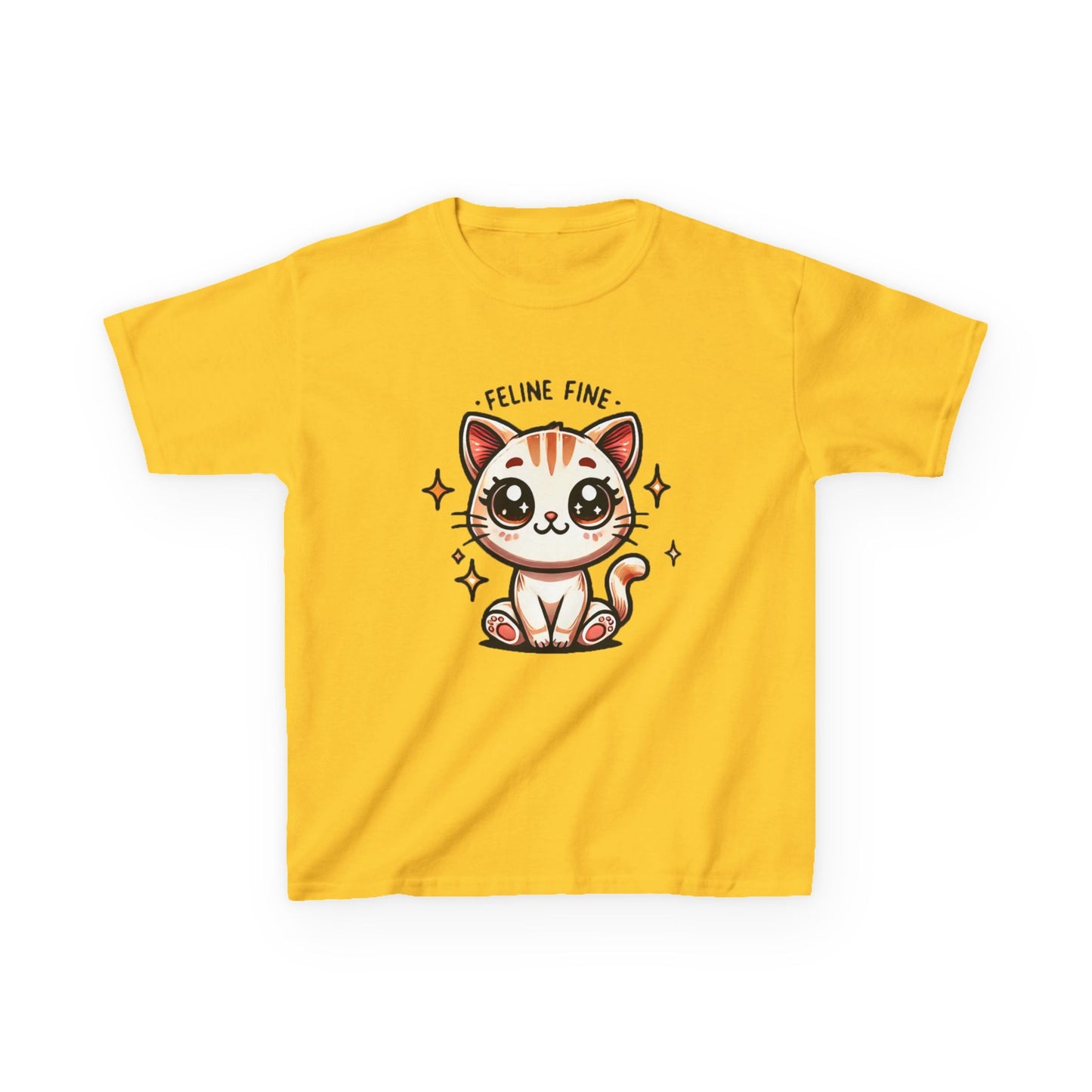 Feline Fine | Kids Heavy Cotton™ Tee