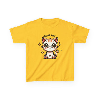 Feline Fine | Kids Heavy Cotton™ Tee