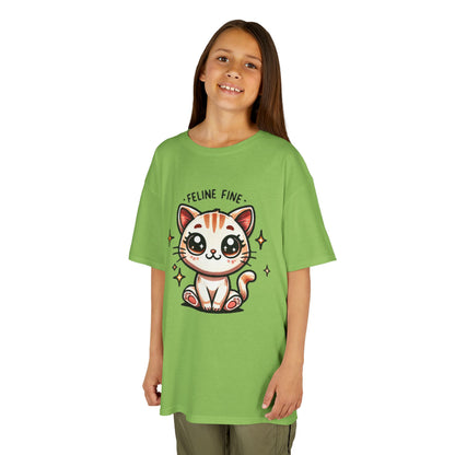 Feline Fine | Kids Heavy Cotton™ Tee