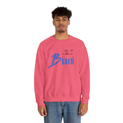 Life is Better at the Beach | Unisex Heavy Blend™ Crewneck Sweatshirt