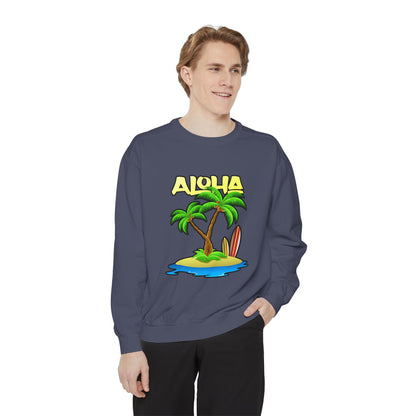 ALOHA | Unisex Garment-Dyed Sweatshirt