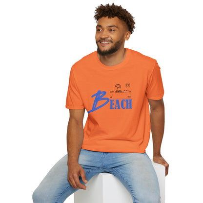 Life is Better at the Beach | Unisex Softstyle T-Shirt