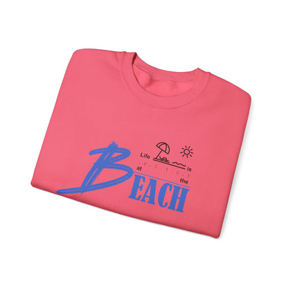 Life is Better at the Beach | Unisex Heavy Blend™ Crewneck Sweatshirt
