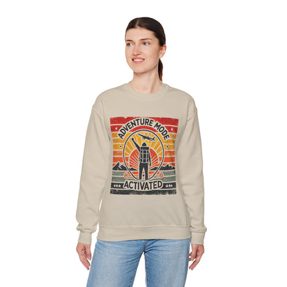 Adventure Mode Activated | Unisex Heavy Blend™ Crewneck Sweatshirt