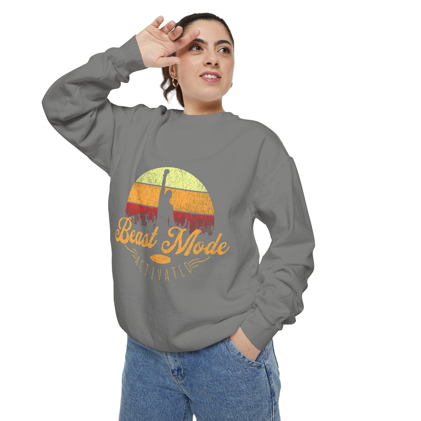 Beast Mode Activated | Unisex Garment-Dyed Sweatshirt