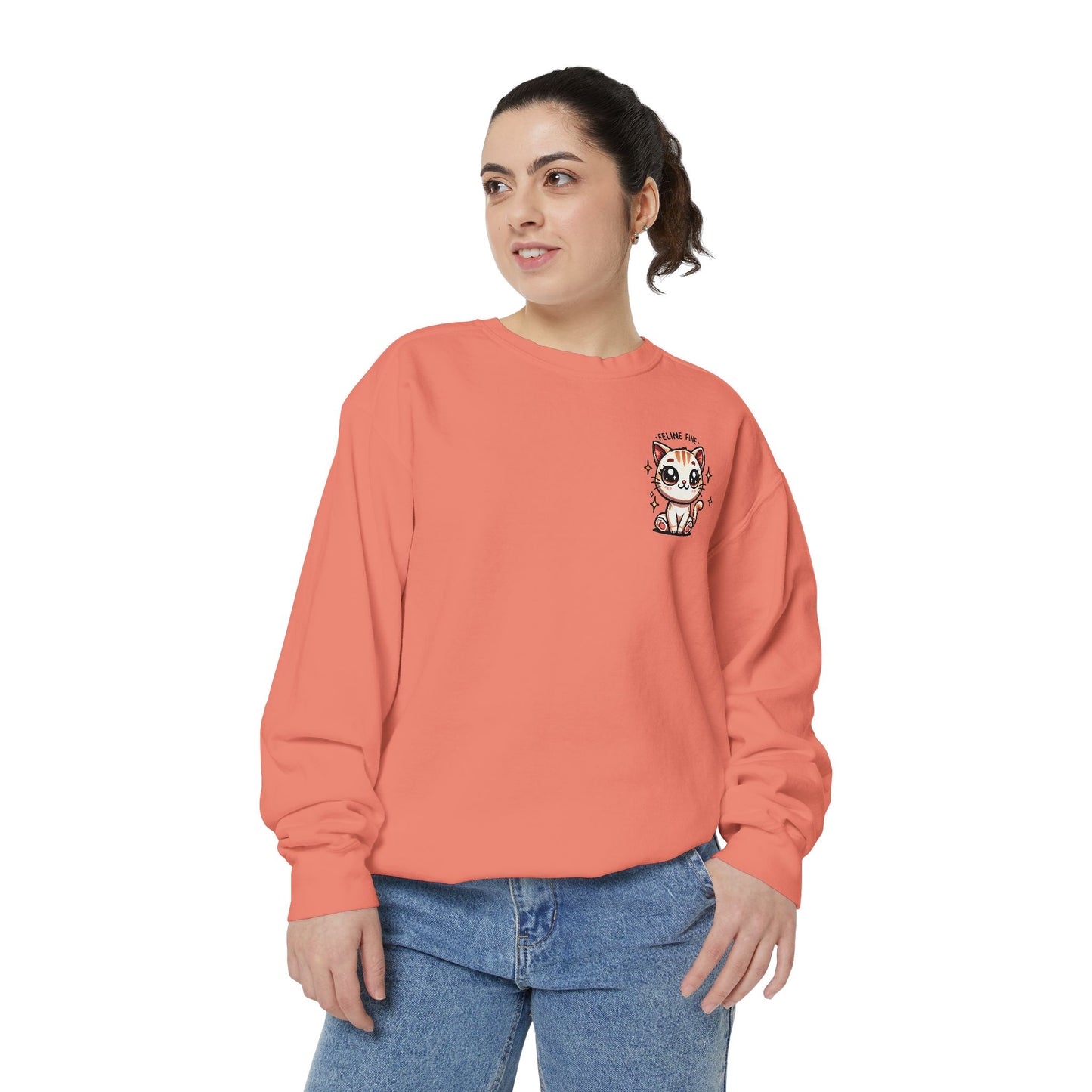 Feline Fine | Unisex Garment-Dyed Sweatshirt