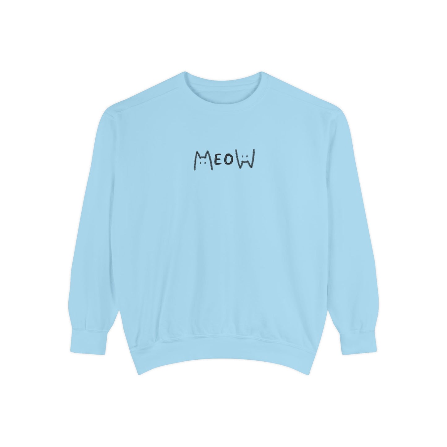 Meow_Unisex Garment-Dyed Sweatshirt