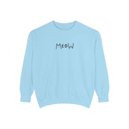 Meow_Unisex Garment-Dyed Sweatshirt