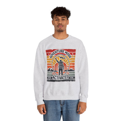 Adventure Mode Activated | Unisex Heavy Blend™ Crewneck Sweatshirt