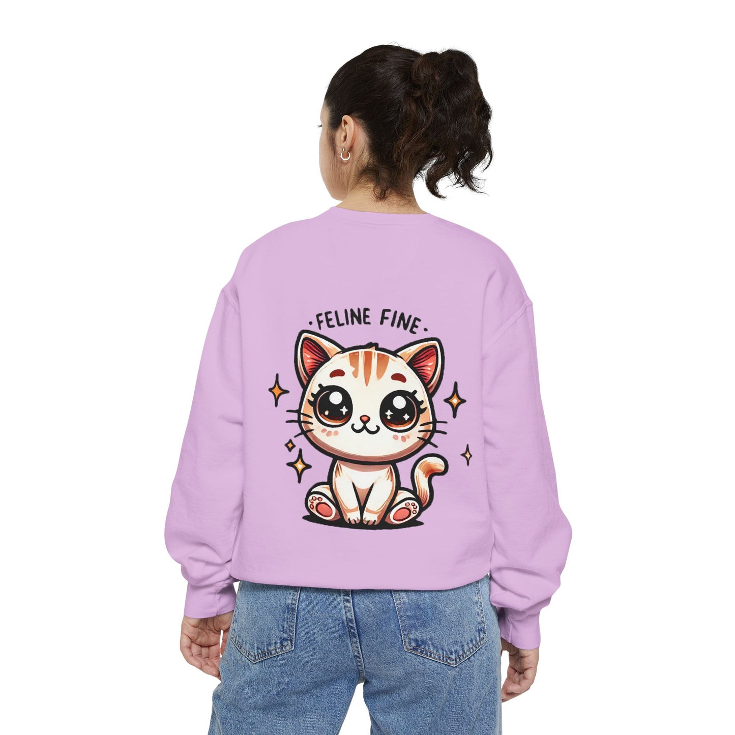 Feline Fine | Unisex Garment-Dyed Sweatshirt