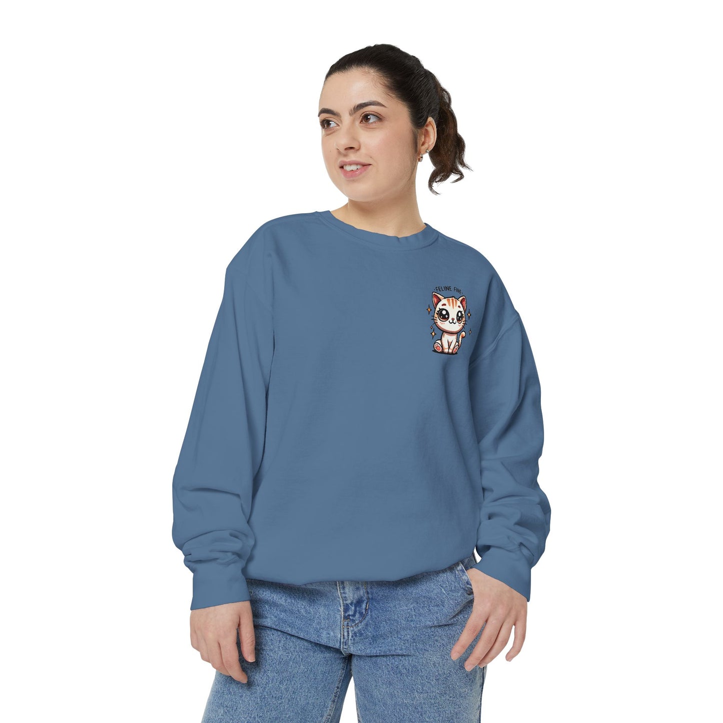 Feline Fine | Unisex Garment-Dyed Sweatshirt