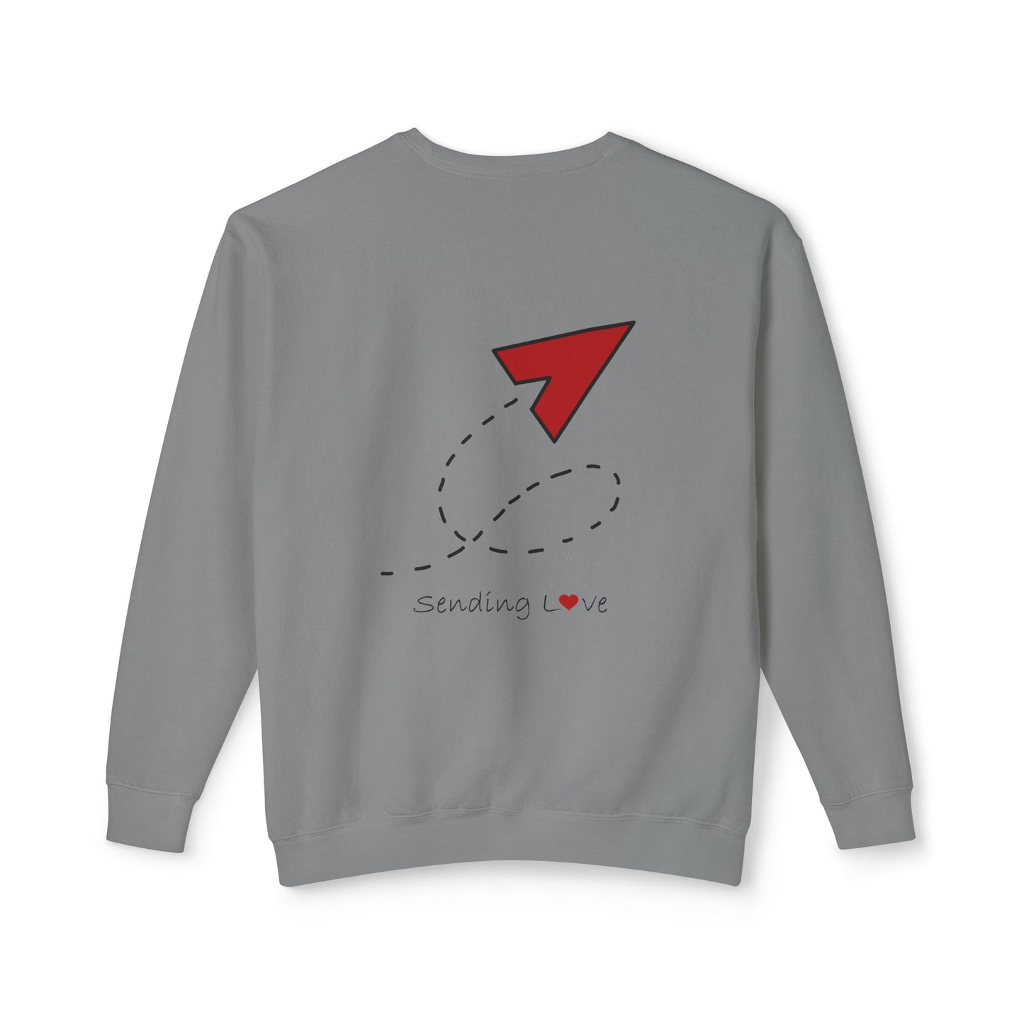 Sending Love | Unisex Lightweight Crewneck Sweatshirt