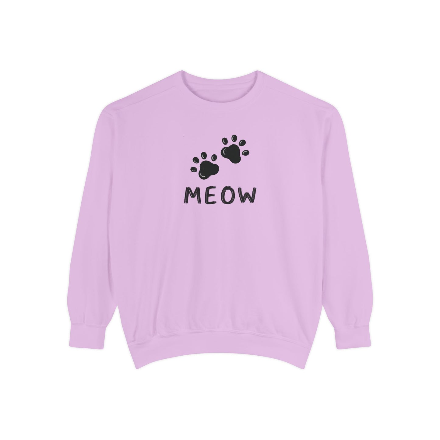 MEOW_Unisex Garment-Dyed Sweatshirt