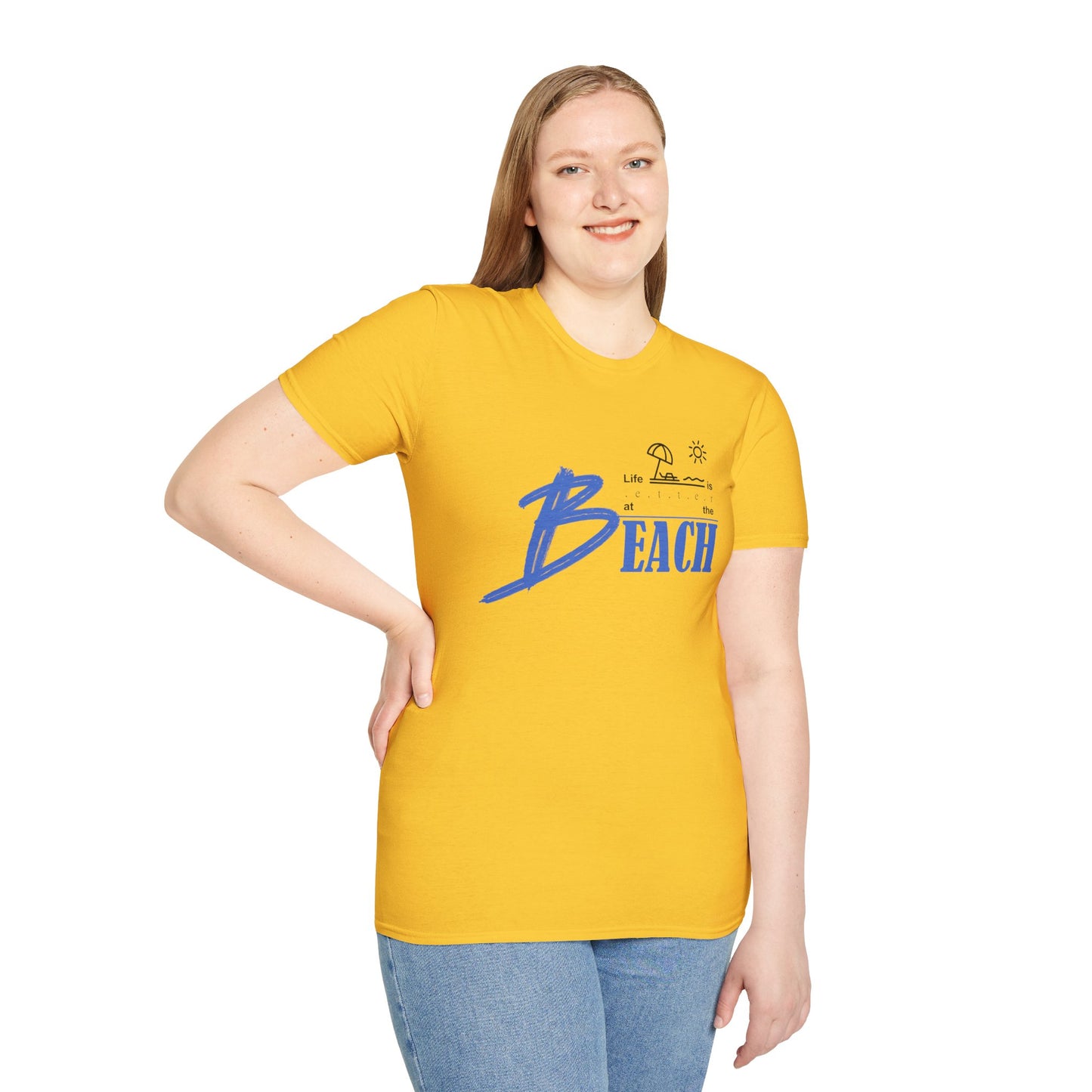 Life is Better at the Beach | Unisex Softstyle T-Shirt