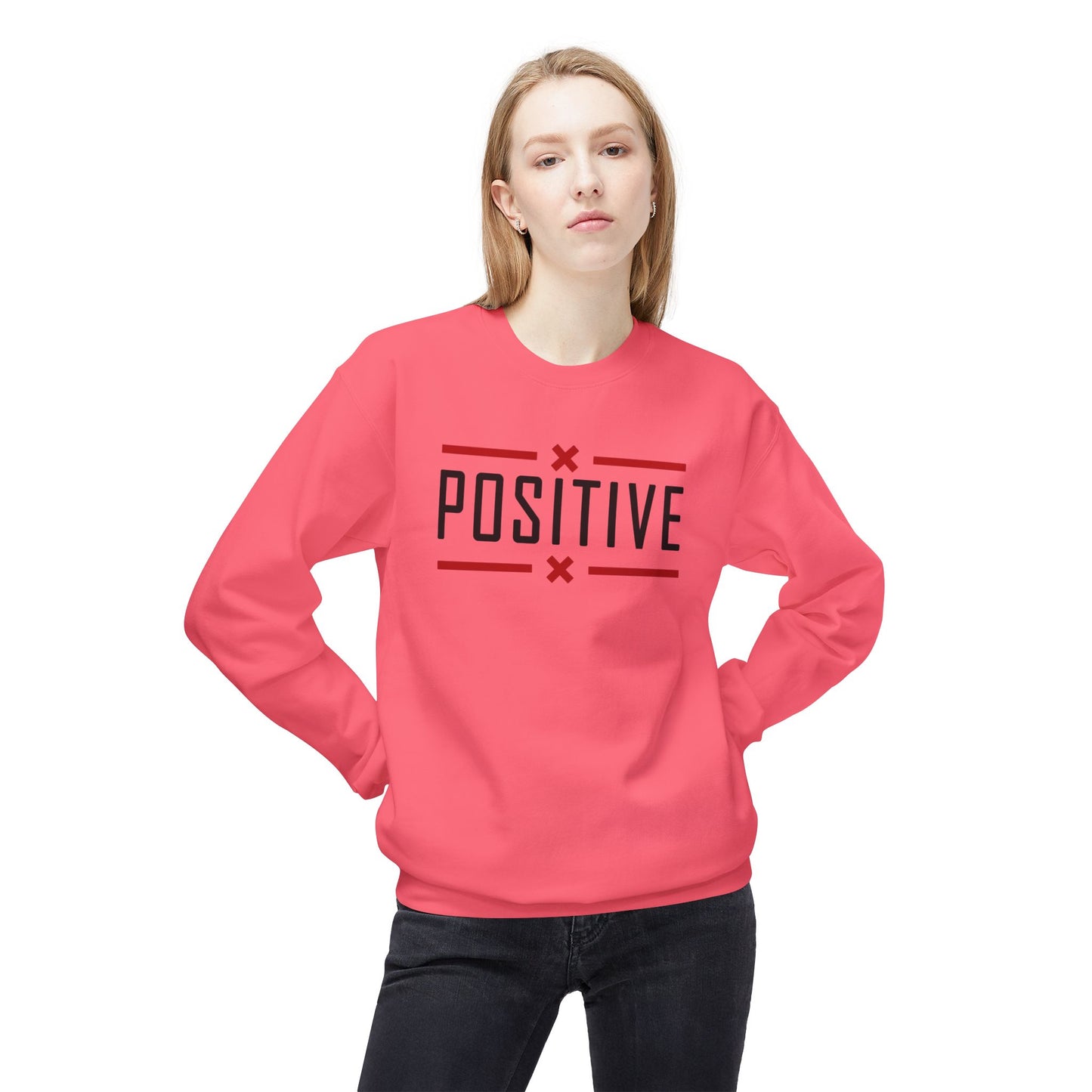 Positive_Unisex Midweight Softstyle Fleece Crewneck Sweatshirt