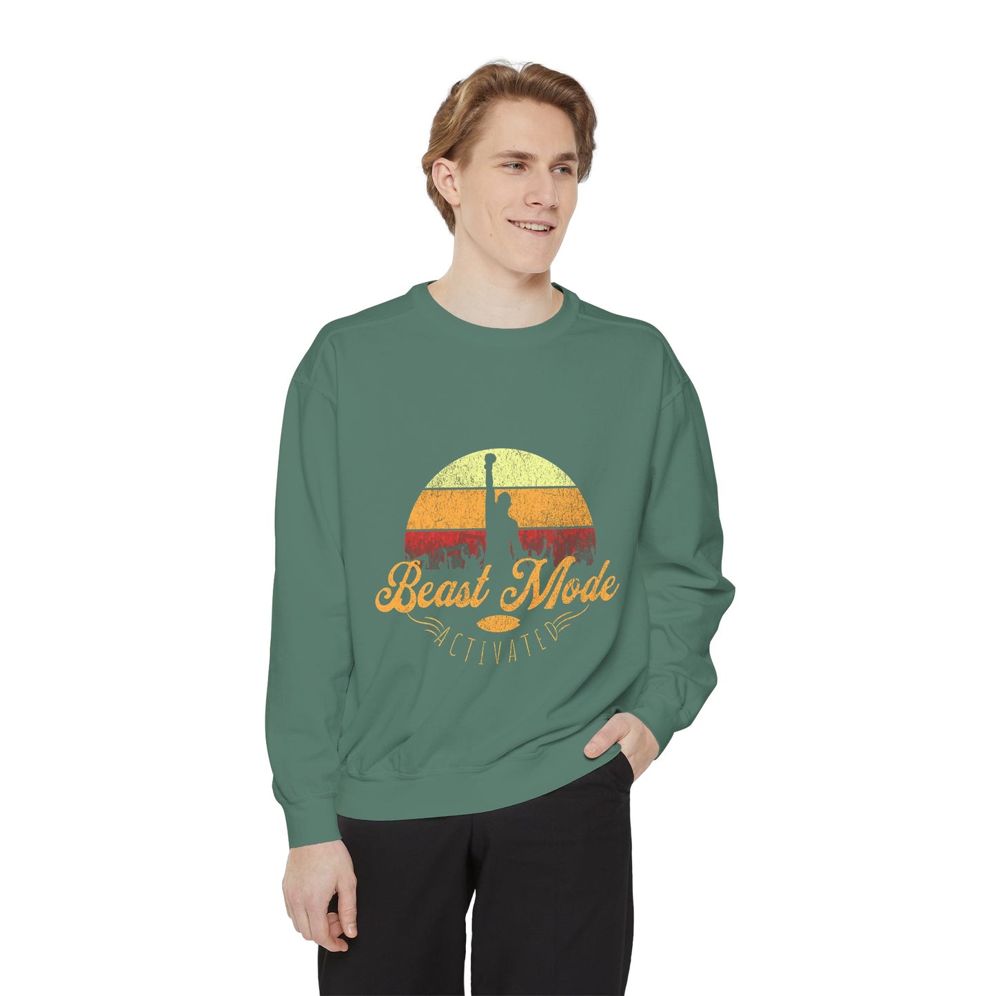 Beast Mode Activated | Unisex Garment-Dyed Sweatshirt