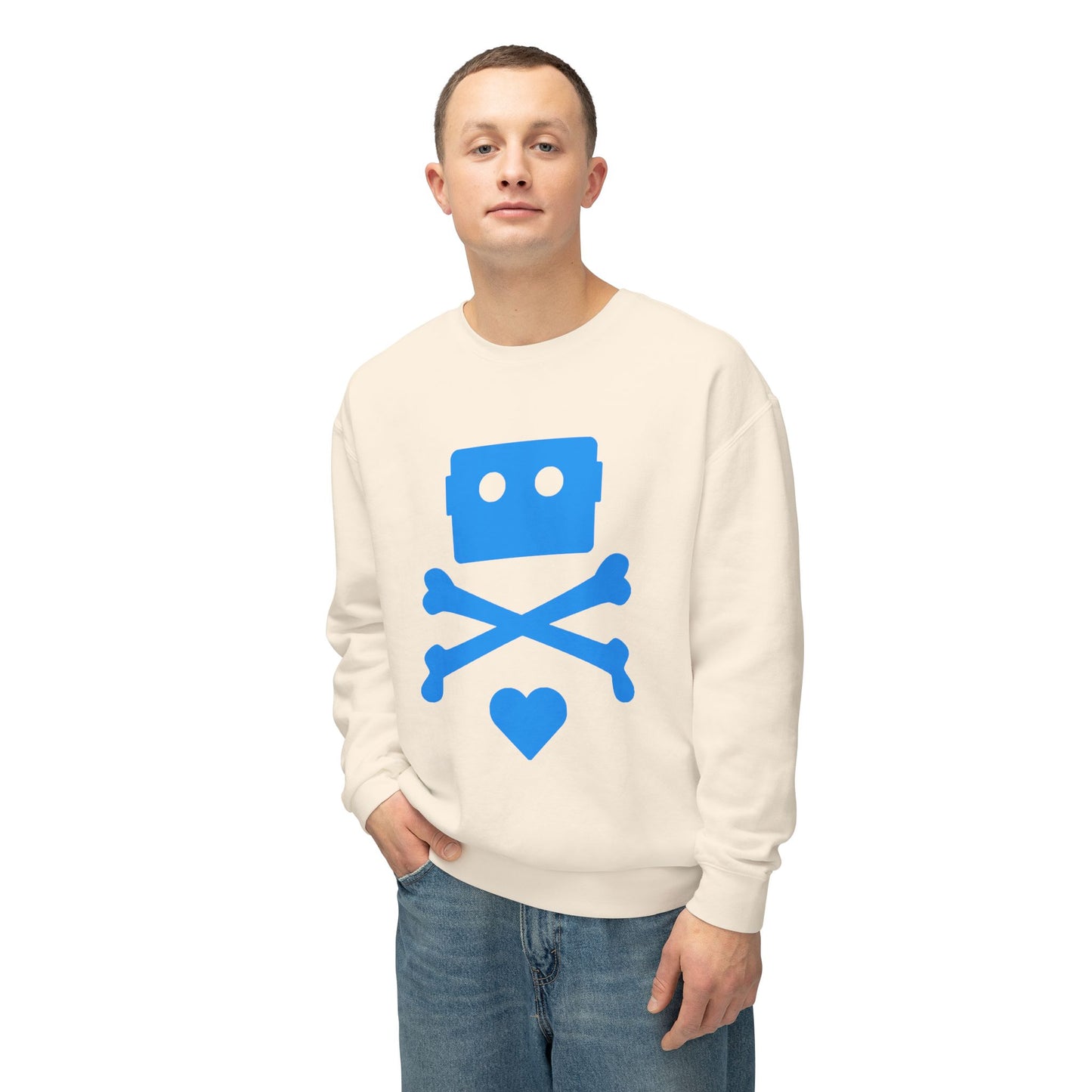 Zima Blue | Unisex Lightweight Crewneck Sweatshirt