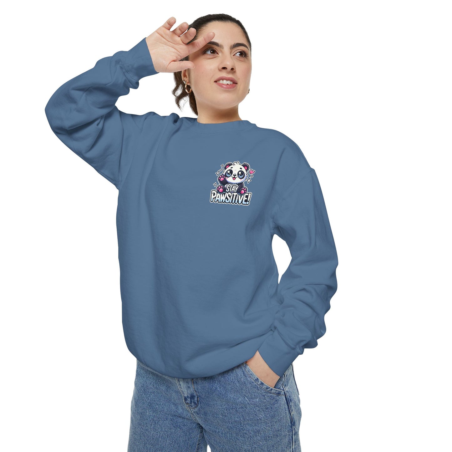 Pawsitive | Unisex Garment-Dyed Sweatshirt