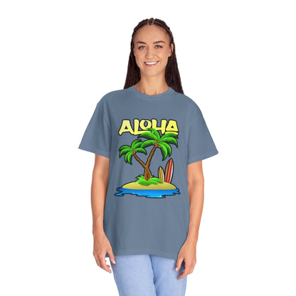 ALOHA | Unisex Garment-Dyed T-shirt