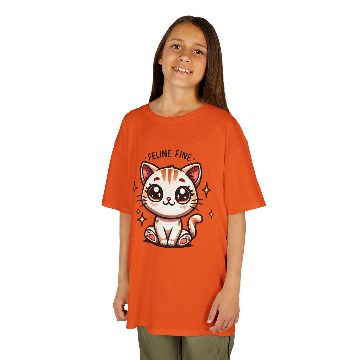 Feline Fine | Kids Heavy Cotton™ Tee