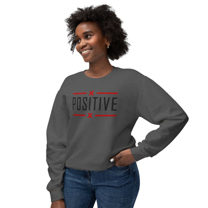 Positive_Unisex Lightweight Crewneck Sweatshirt