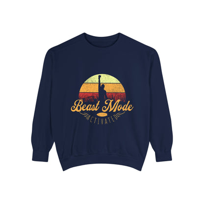 Beast Mode Activated | Unisex Garment-Dyed Sweatshirt