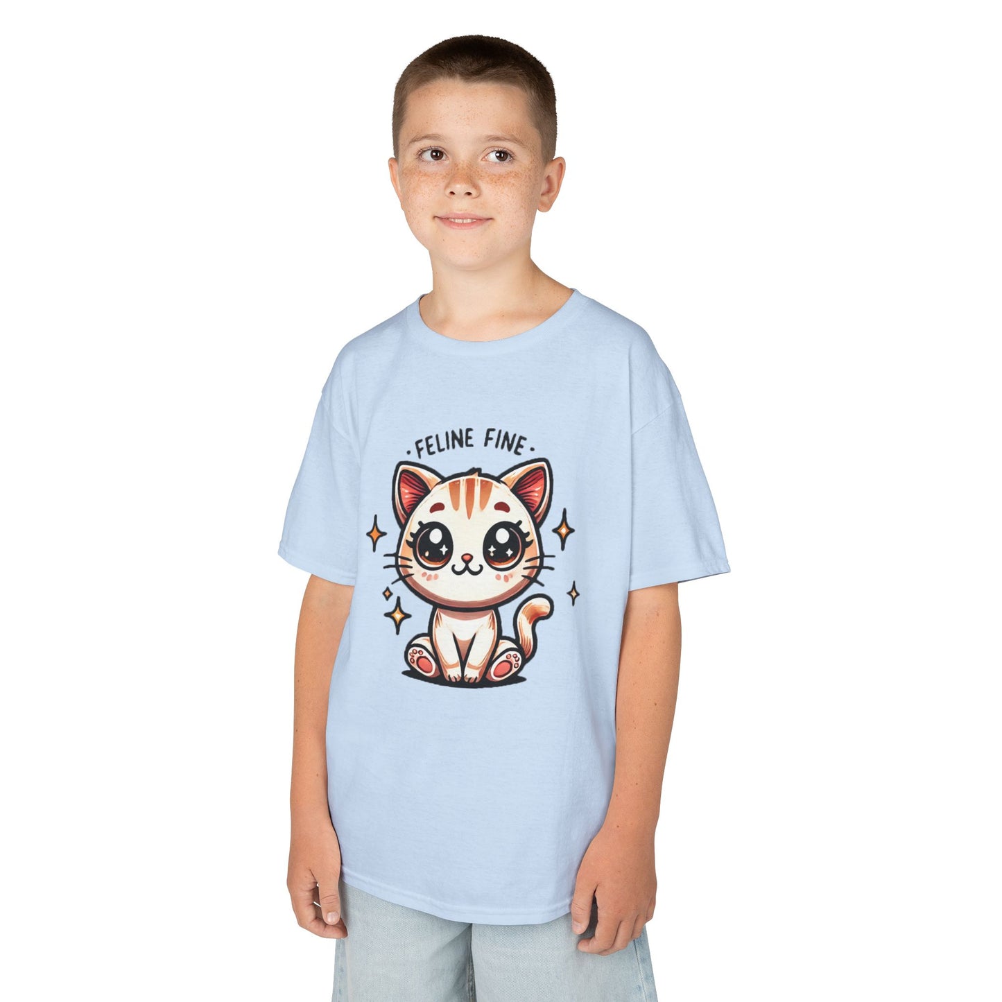 Feline Fine | Kids Heavy Cotton™ Tee