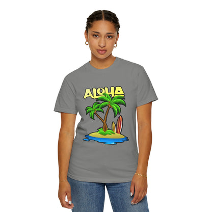ALOHA | Unisex Garment-Dyed T-shirt