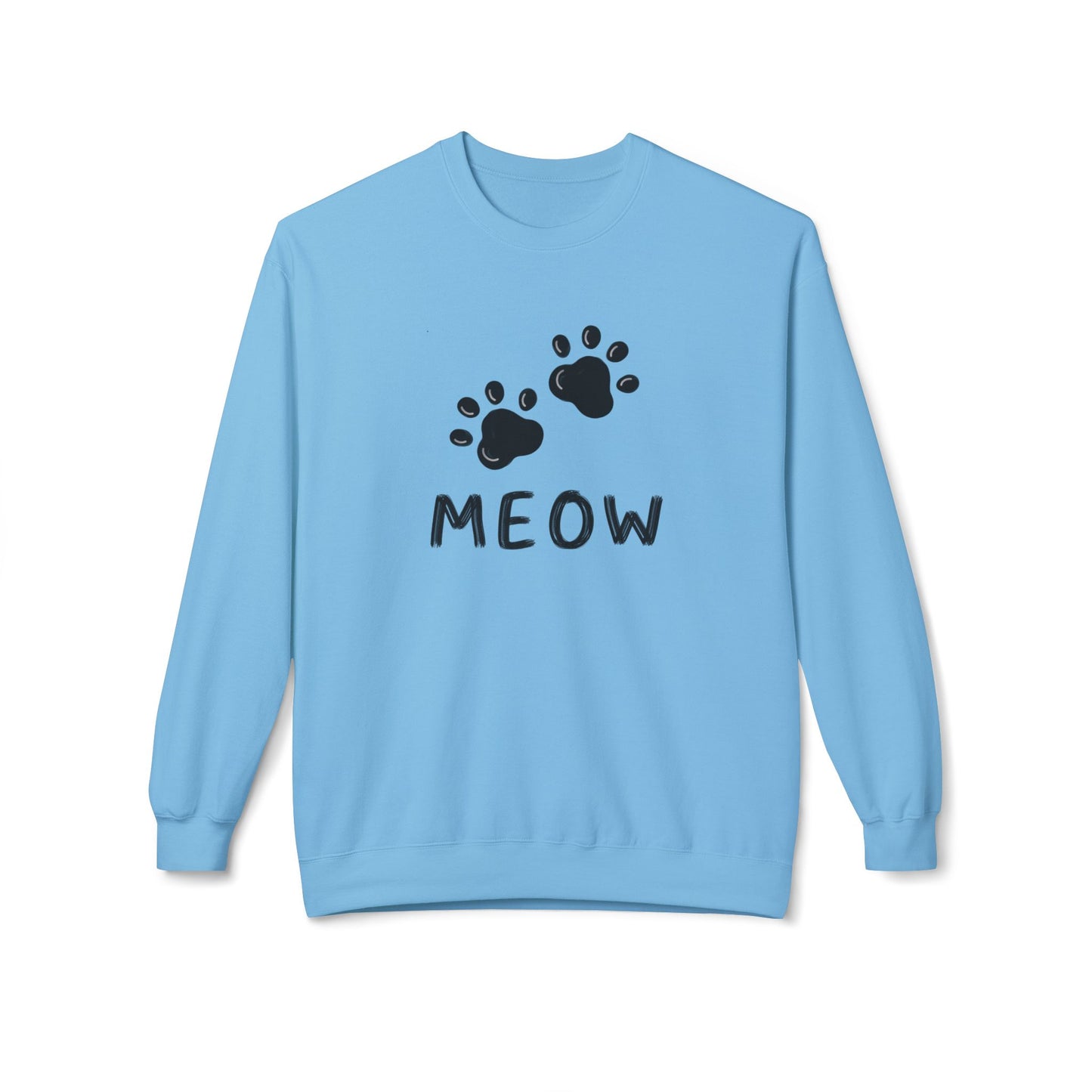 MEOW_Unisex Midweight Softstyle Fleece Crewneck Sweatshirt